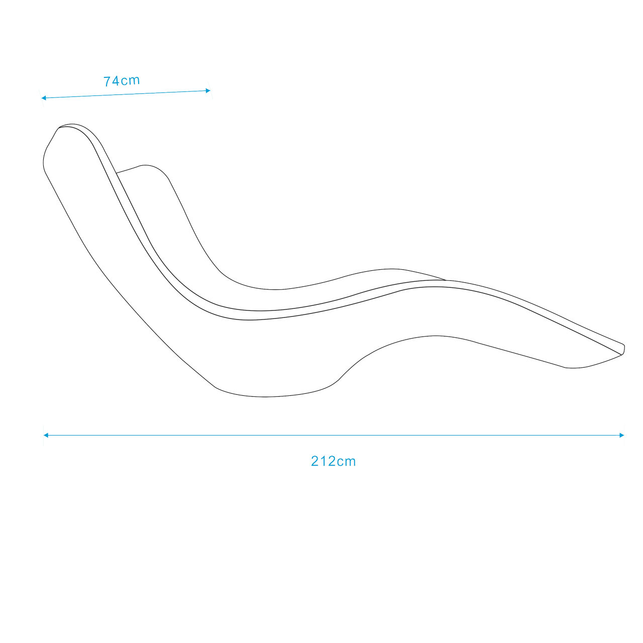 CHAISE-LONGUE-CASSIOPEA-BIANCA - SINED | Douches de piscine | Chaises longues de jardin | Cheminées électriques | Radiateurs infrarouges