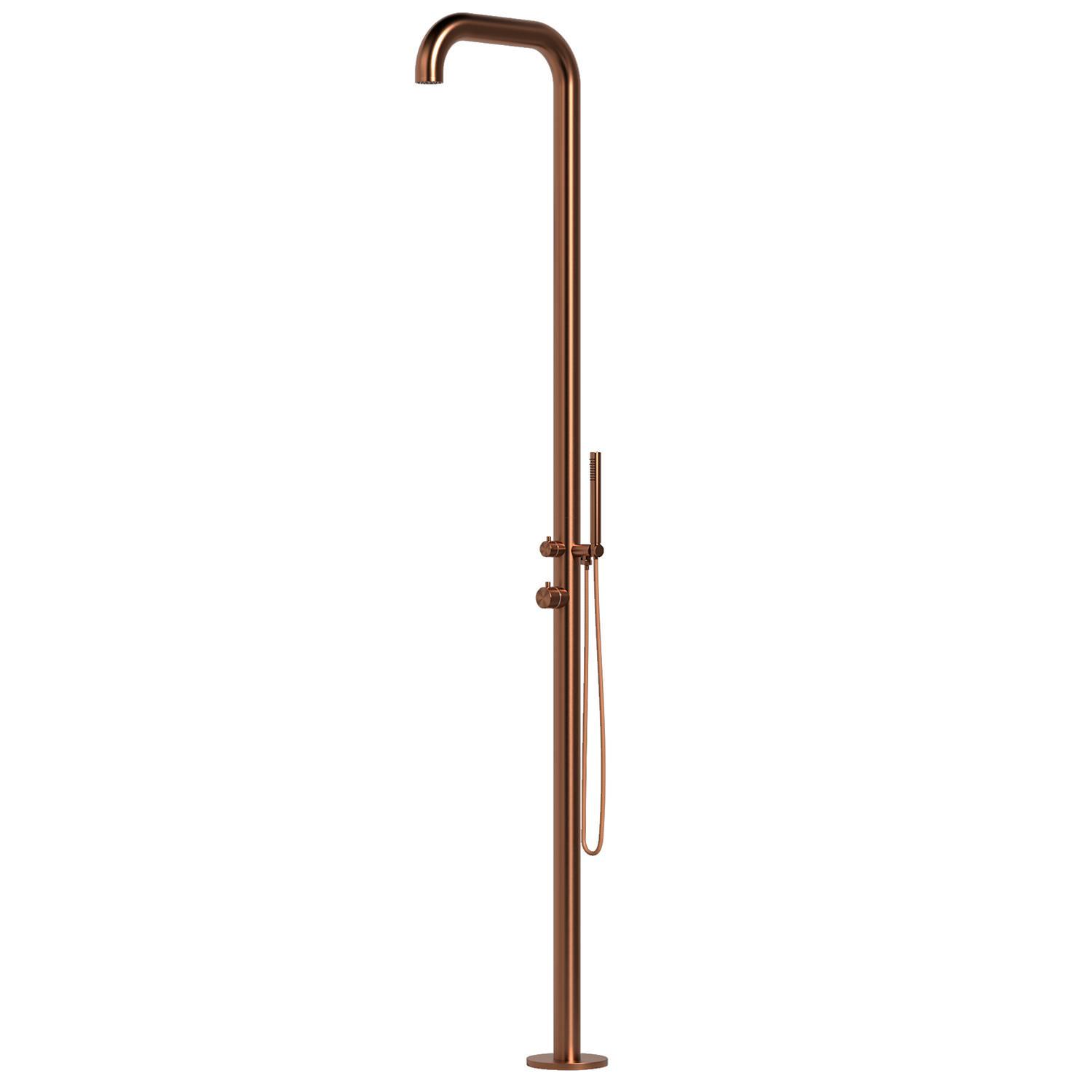 Douche Extérieure Inox Or Rose SINED - Élégance et Durabilit Douche Extérieure Inox Pink Gold
