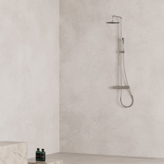 DOCCIA-PARETE-LEVANTE-TERMOSTATICA-INOX