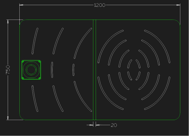 PEDANA-C-BOX-SINGOLA-1200 - SINED | Douches de piscine | Chaises longues de jardin | Cheminées électriques | Radiateurs infrarouges
